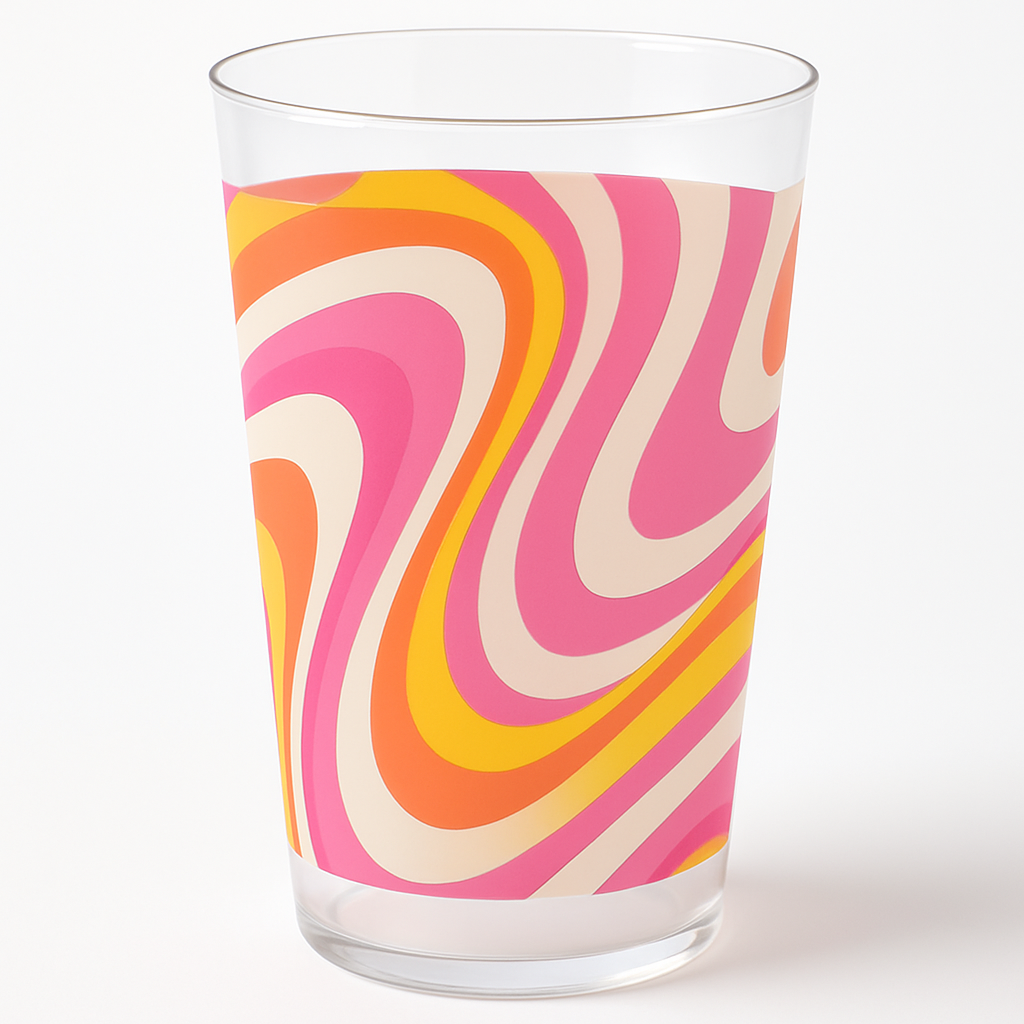 70's Summer Throwback Printed Tumblers, 16 oz