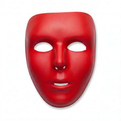 Bold Red Full Face Mask - Perfect for Team Spirit Events