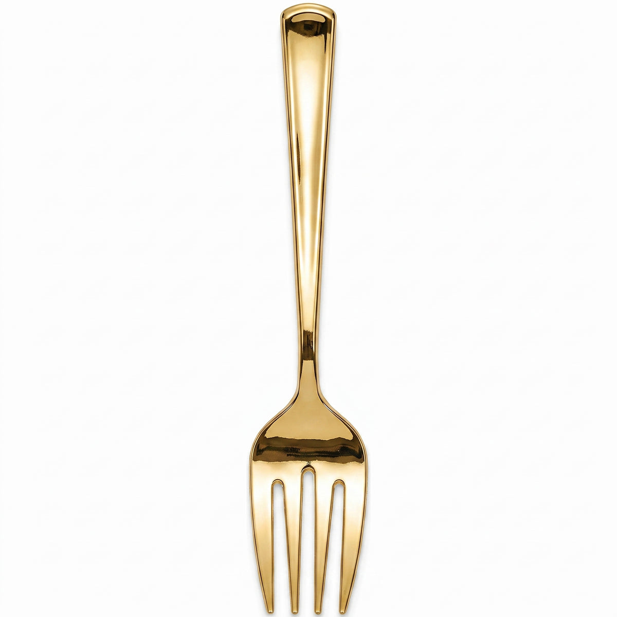 Elegant Gold Plastic Serving Fork - 9.75"