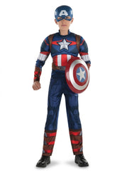 Captain America Boys Costume - Marvel Halloween Outfit - Toddler (3-4)