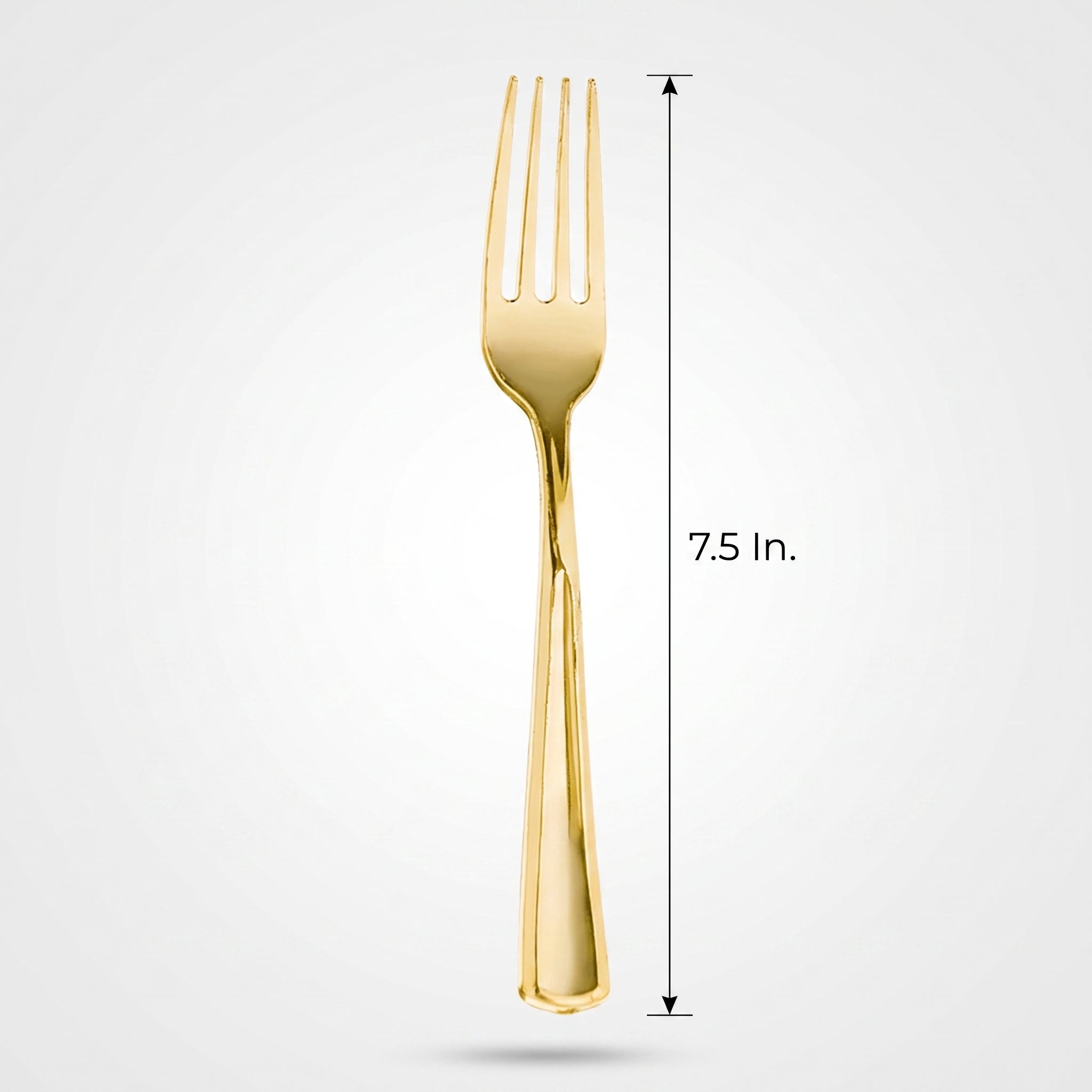 Premium Gold Metallic Fork - 40 Count