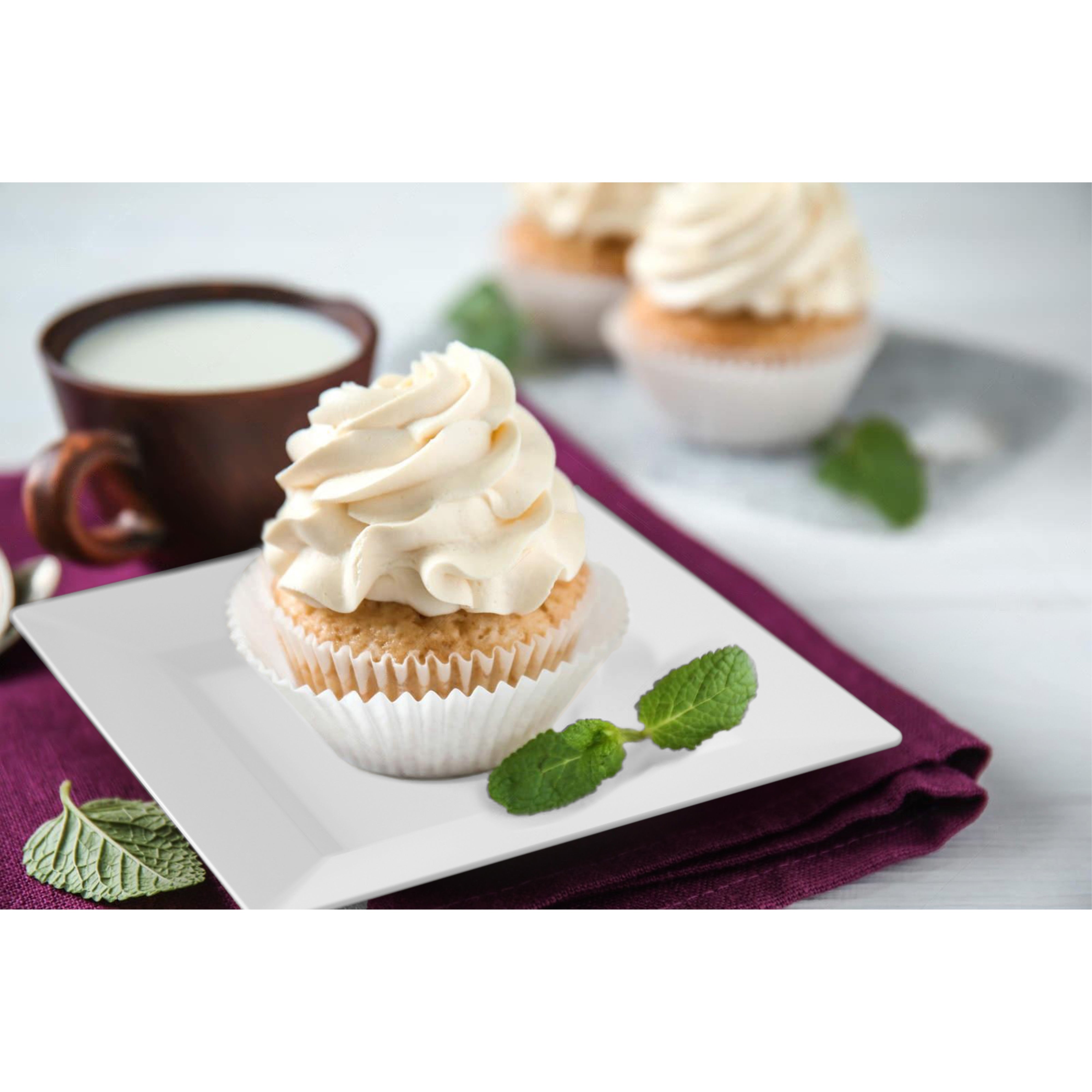 4.5 In. White Square Plates | 600 Count