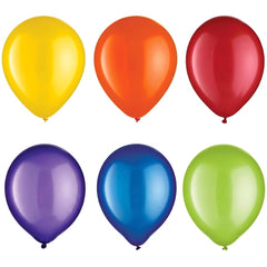 Assorted Pearl Latex Balloons - 72 Pack (12")