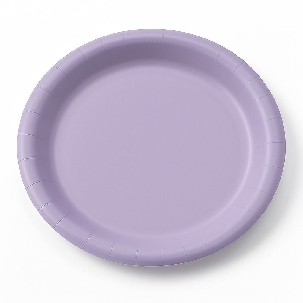 Lavender 6.75" Round Paper Appetizer/Dessert Plates