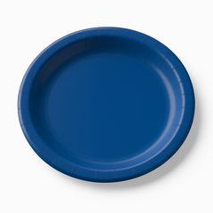 Royal Blue 6.75" Round Paper Plates