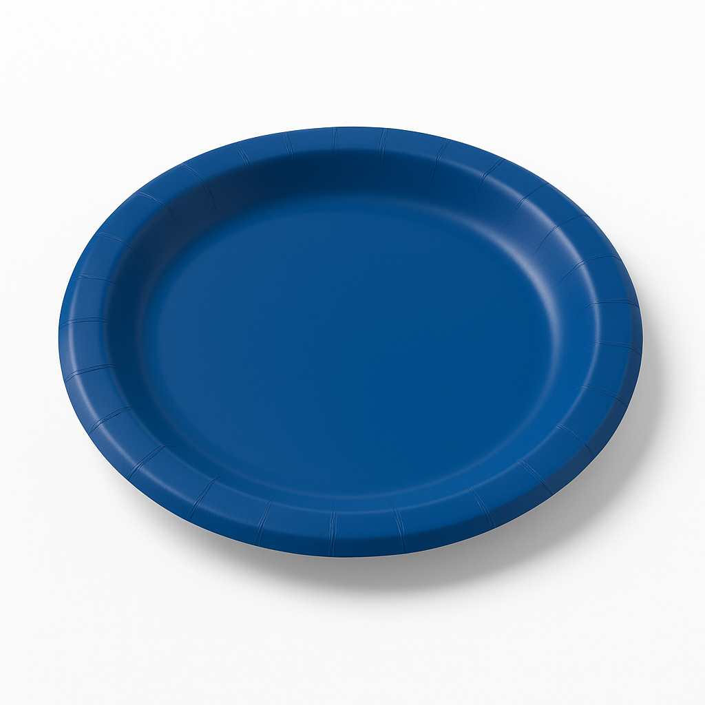 Royal Blue 6.75" Round Paper Plates