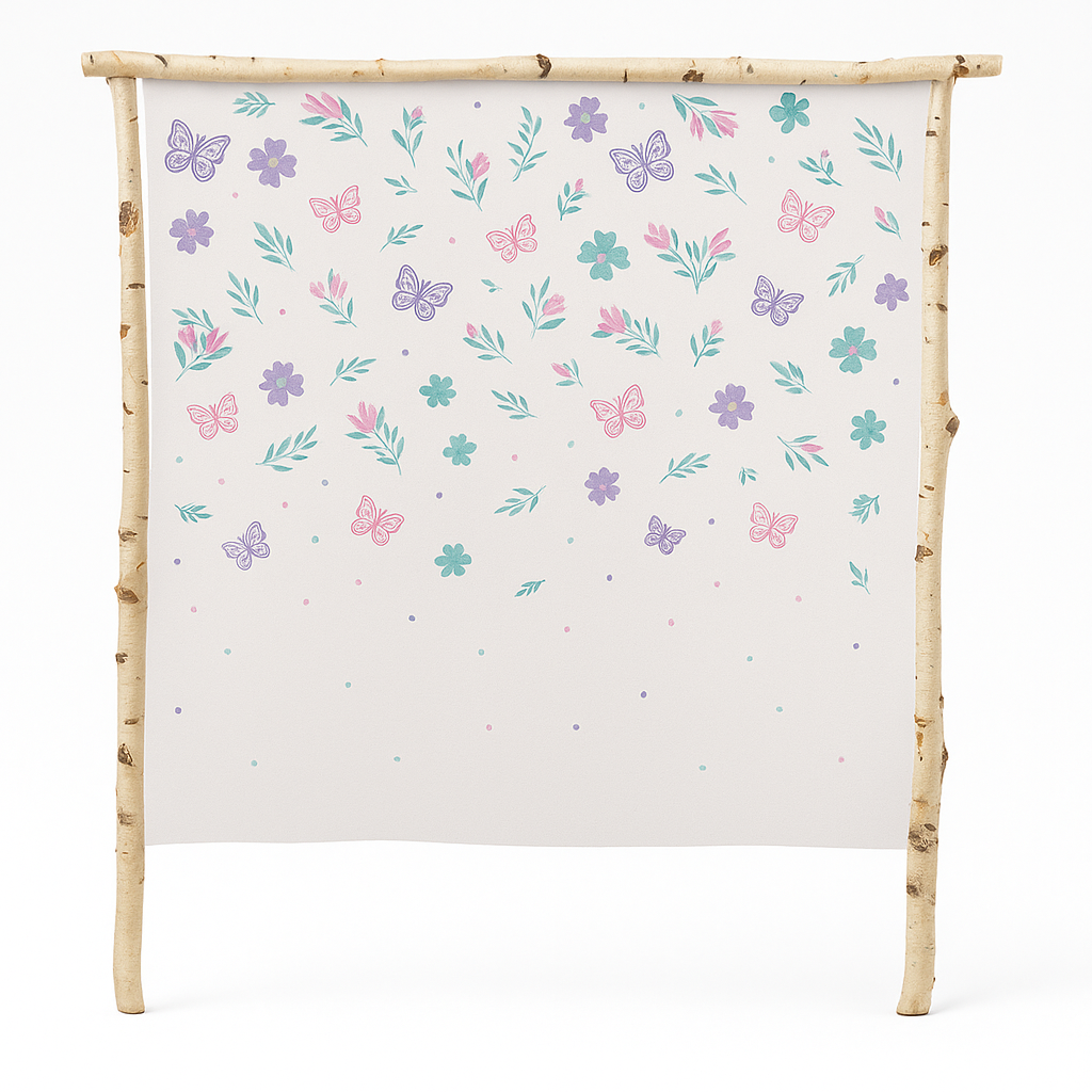 Butterfly Flutter Canvas Backdrop for Weddings and Parties