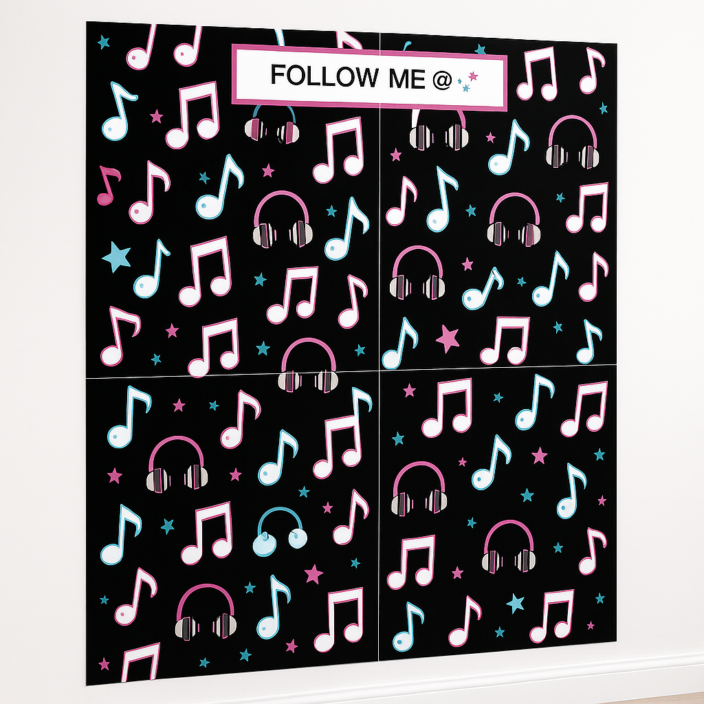 Internet Famous Music Note Scene Setter Decoration Kit