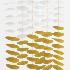 Gold Tissue Circle Backdrop Decoration - Large