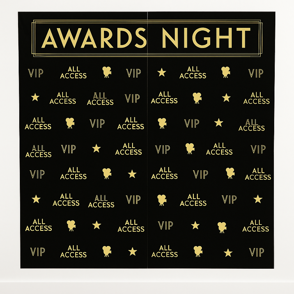 Awards Night VIP Step and Repeat Scene Setter Kit