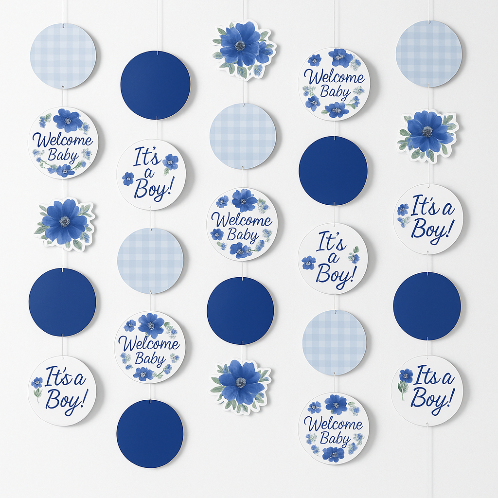 Baby in Bloom Circle Hanging Decorations