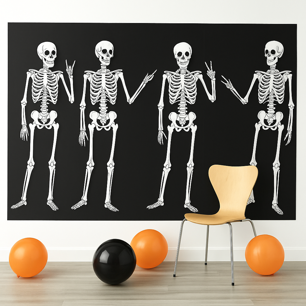 Spooktacular Skeleton Scene Setter Kit with Add-Ons