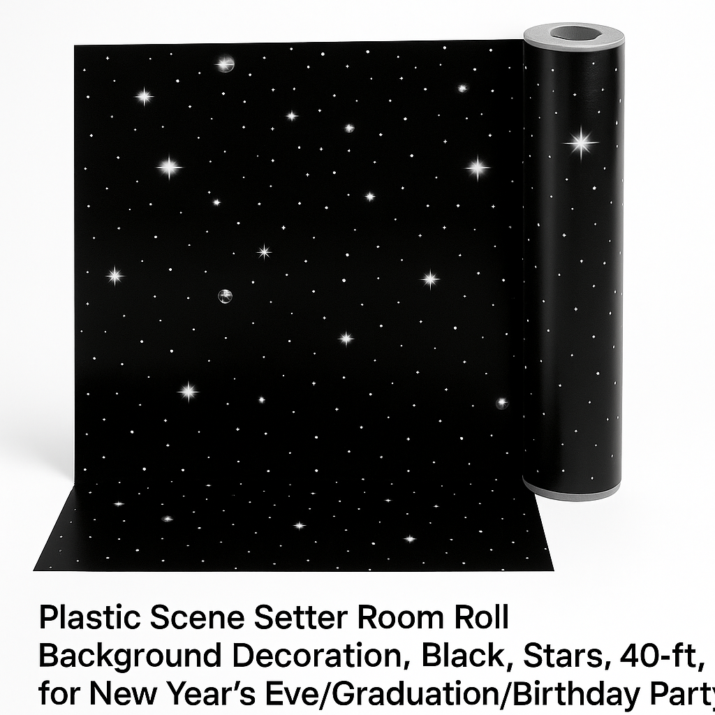 Starry Night Scene Setter Room Roll - 40ft Hollywood Backdrop