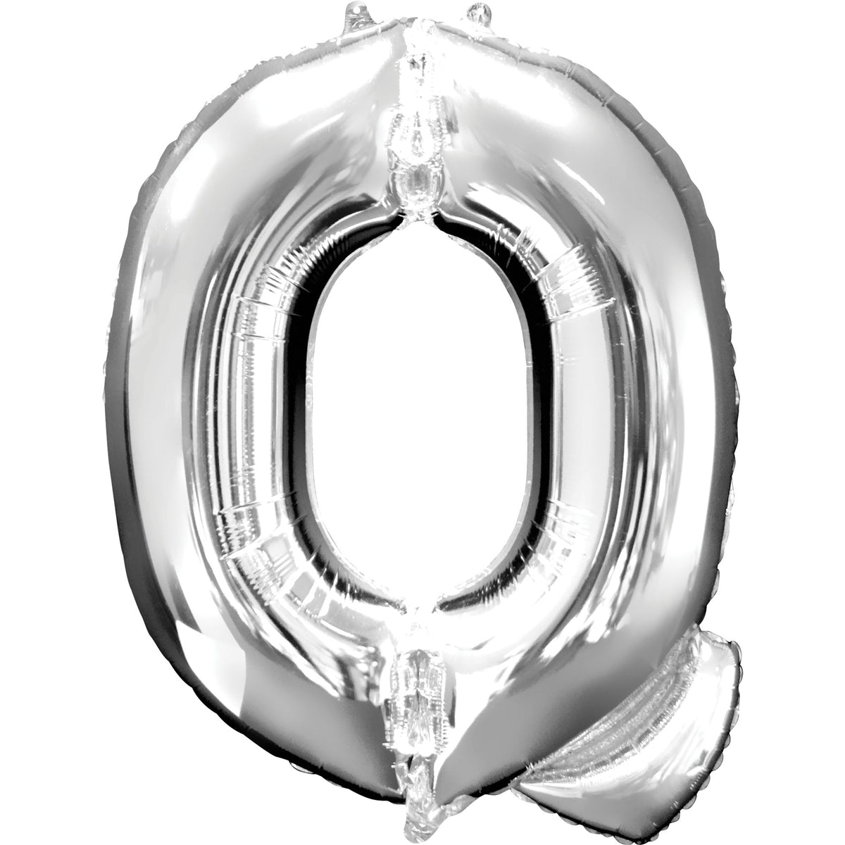 Silver Foil Letter 'Q' Balloon - Metallic Birthday Party Decoration