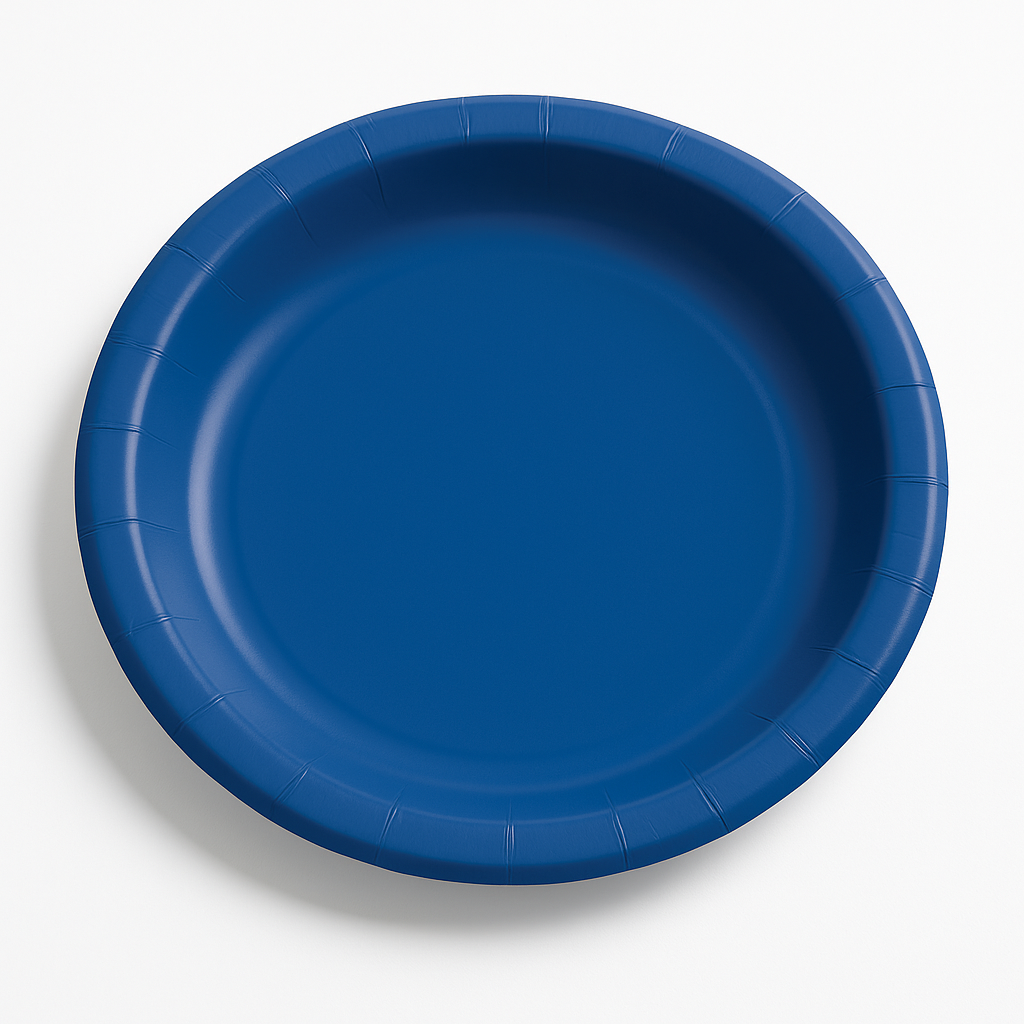 Royal Blue 10" Round Paper Dinner Plates
