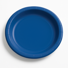 Royal Blue 10" Round Paper Dinner Plates