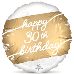 Golden Age 30th Birthday Foil Balloon