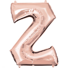 Rose Gold Foil Letter Z Balloon - 26 Inch