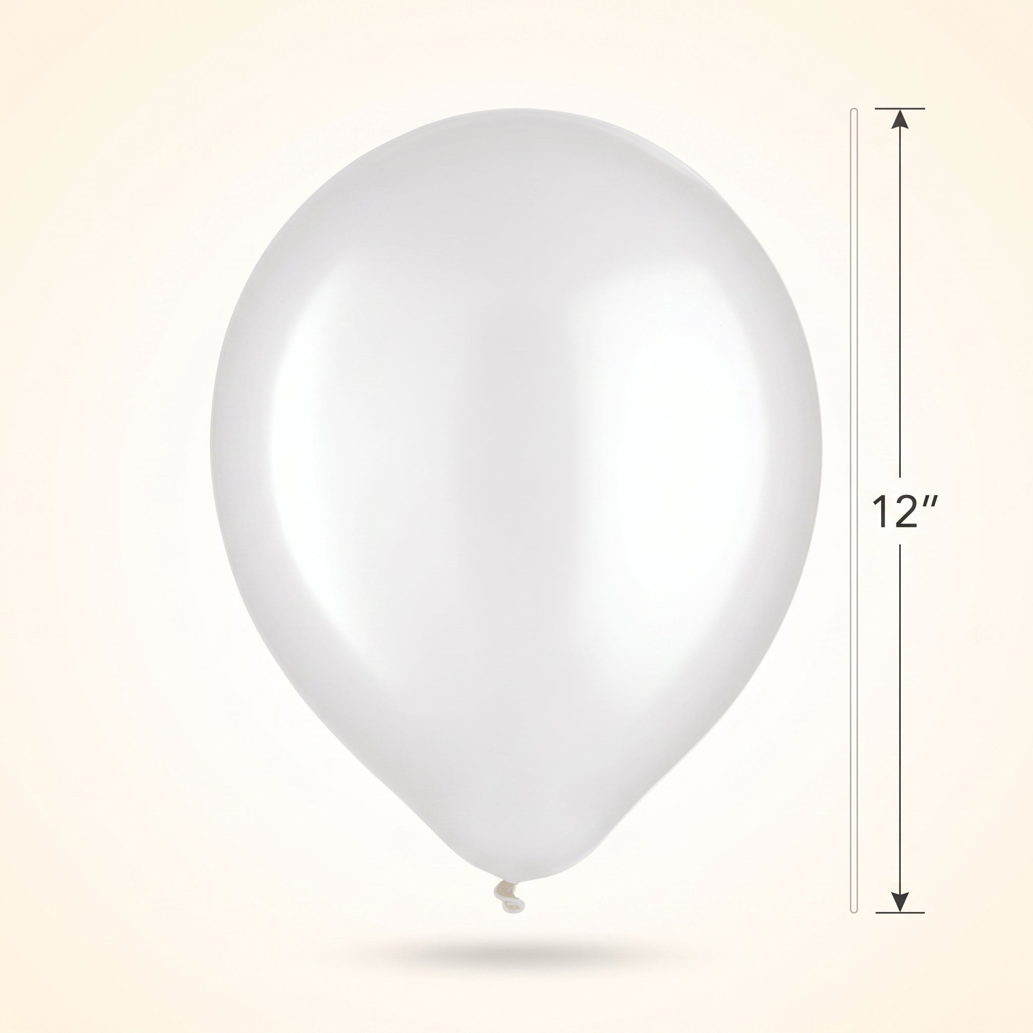 Elegant Pearl White Bulk Latex Balloons - 12 inch