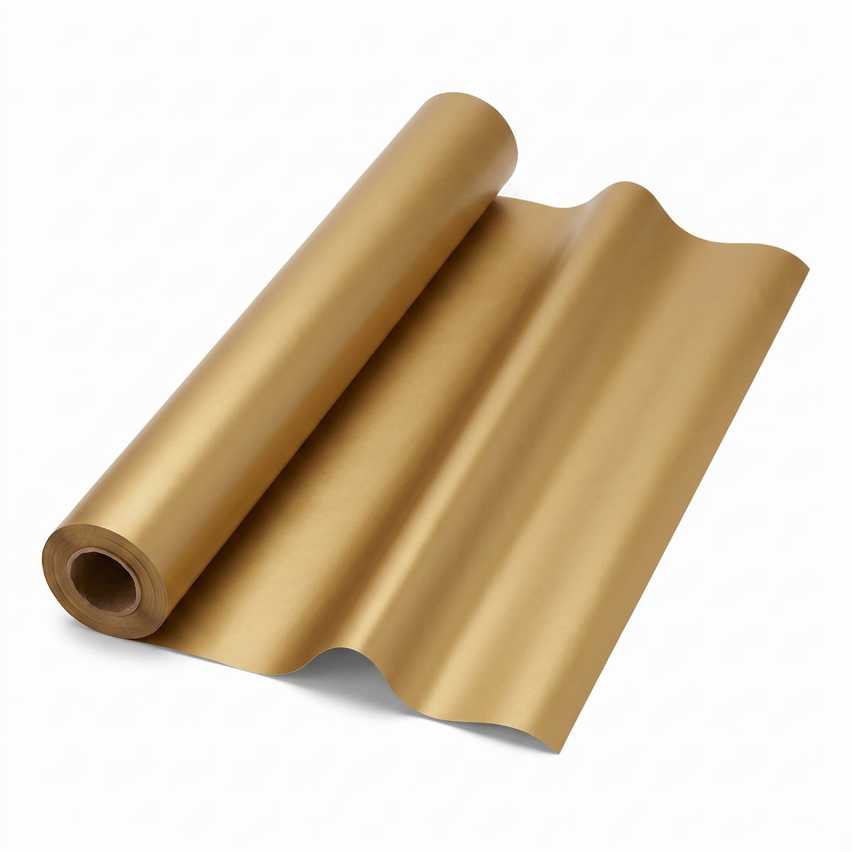 Gold Plastic Table Cover Roll - 40" x 100' for Large Events