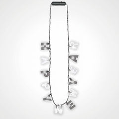 "Happy New Year" Light-Up Necklace - 36" Festive Wearable Accessory