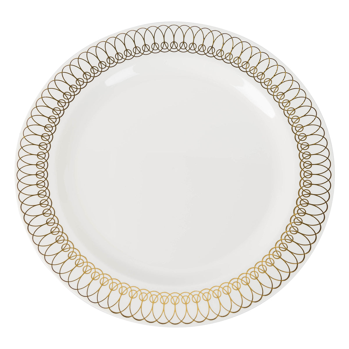 7.5 In. Gold Ovals Design Plates | 10 Count