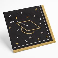 Graduation Celebration Beverage Napkins - 5 In. X 5 In.