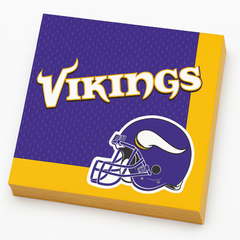 Minnesota Vikings NFL Luncheon Napkins - 6.5 In. x 6.5 In. - 36 Pack
