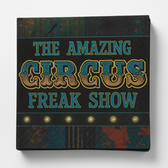 Creepy Carnival Blacklight Lunch Napkins - 40 Pack