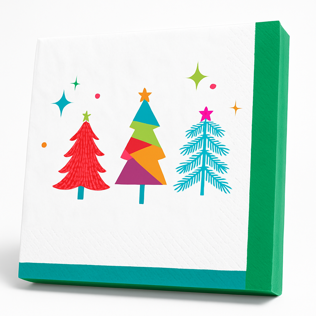Merry Everything Christmas Lunch Napkins - Festive 16-Pack