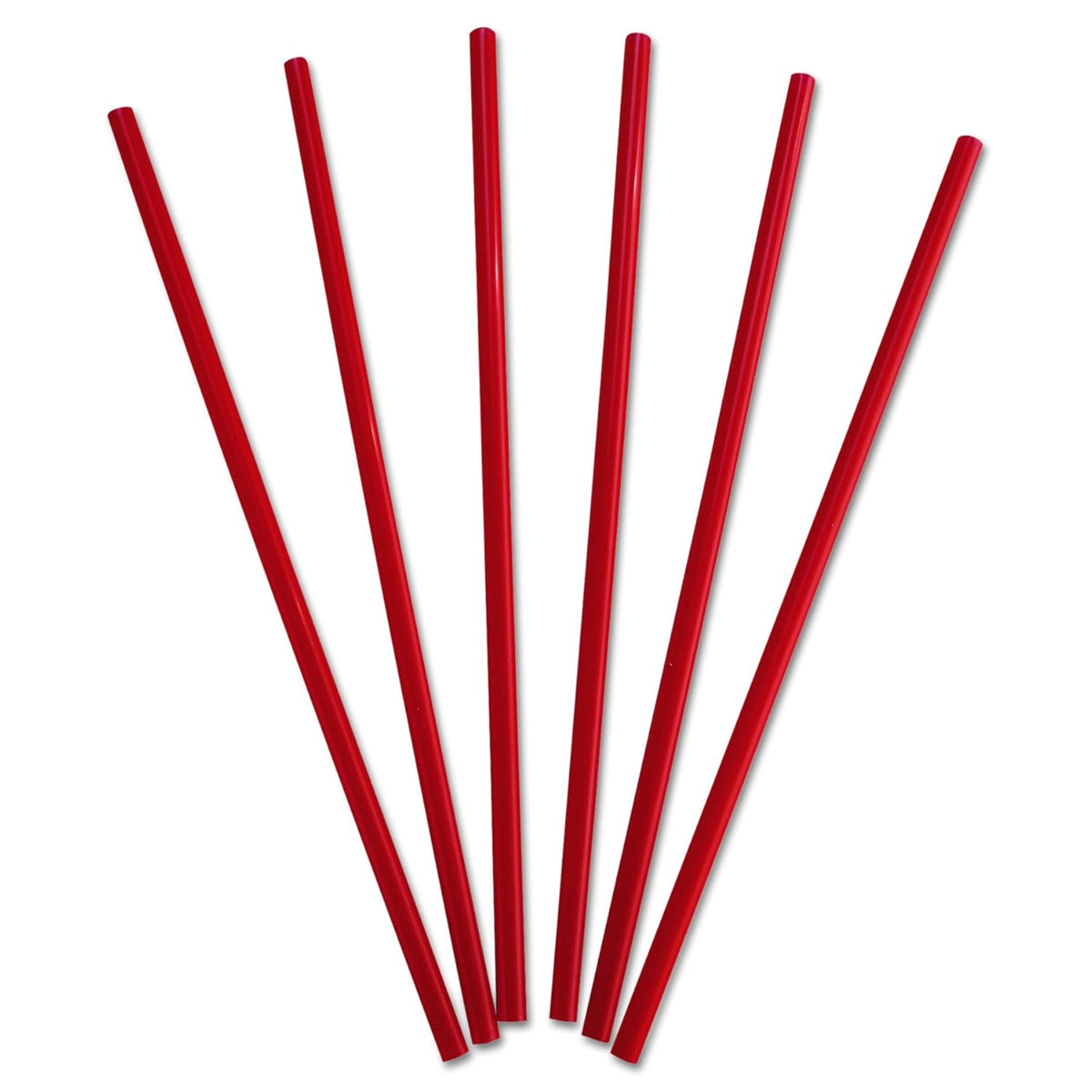 10.25" Giant Red Wrapped Straw 300 Ct.