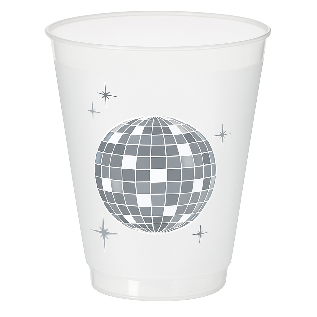 18 oz Disco Party Plastic Tumblers