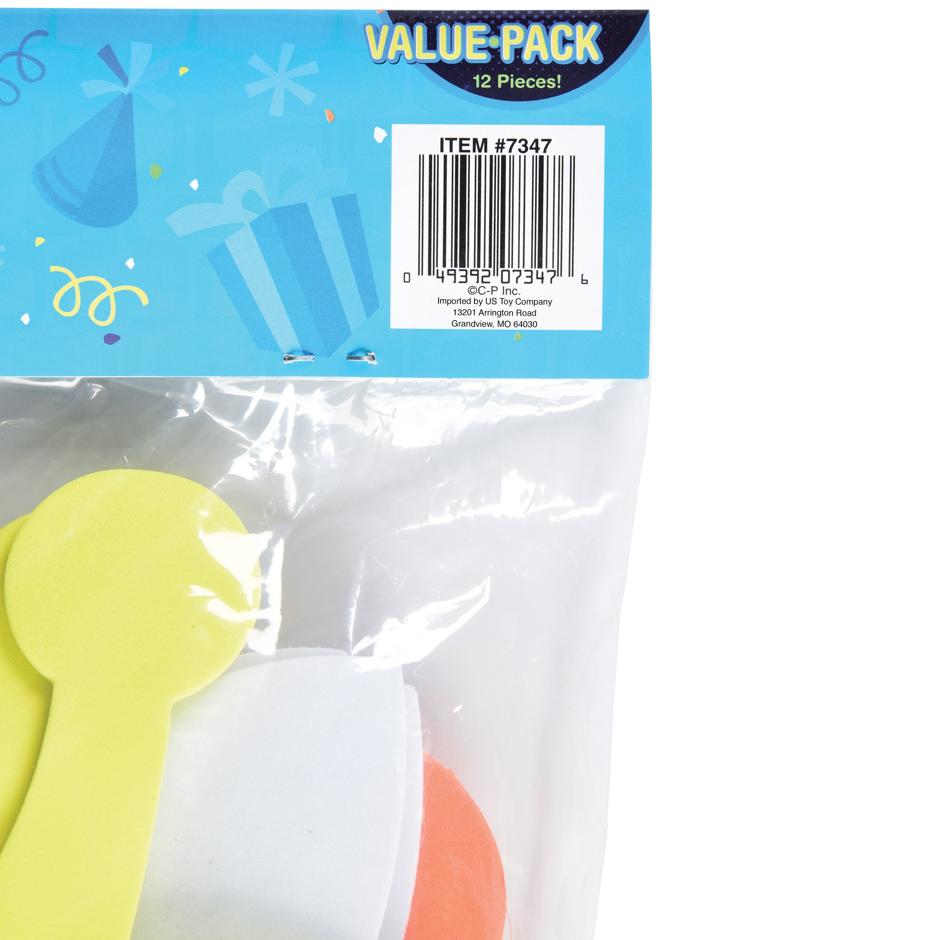 Wild Animal Foam Masks - 12 Count