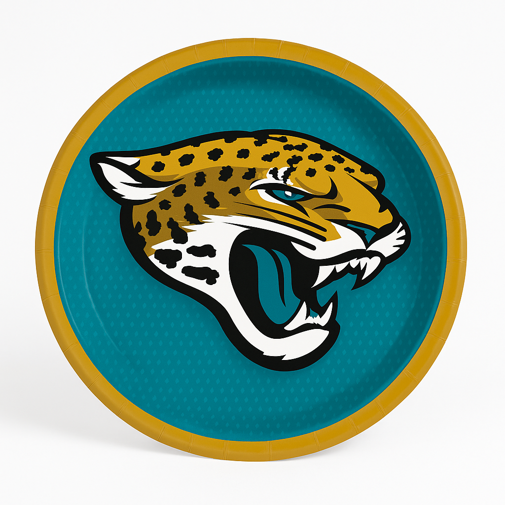 Jacksonville Jaguars 7" Round Paper Plates