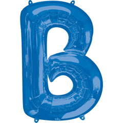 Royal Blue Foil Letter B Balloon