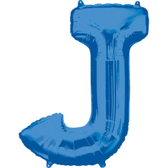 Royal Blue Letter J Foil Super Shape Balloon