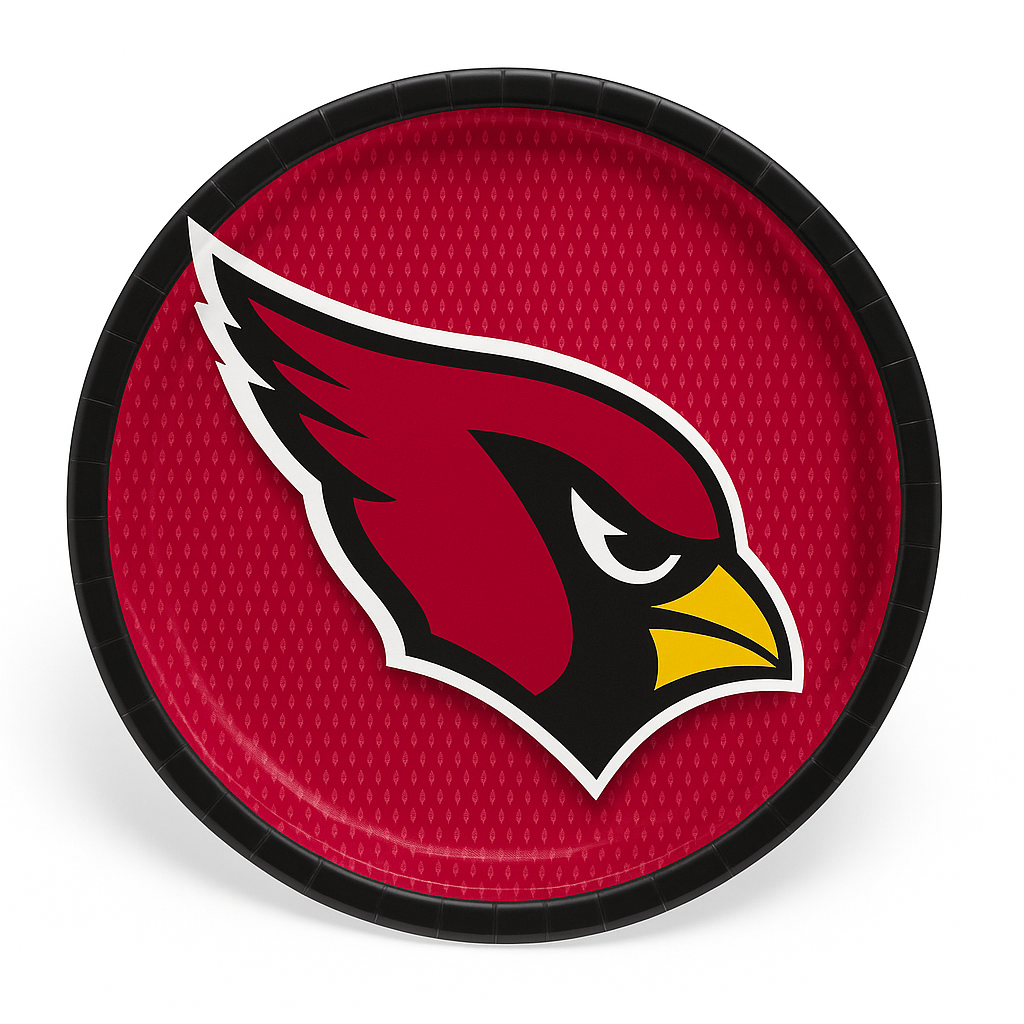 Arizona Cardinals 9" Round Paper Plates - NFL Party Supplies