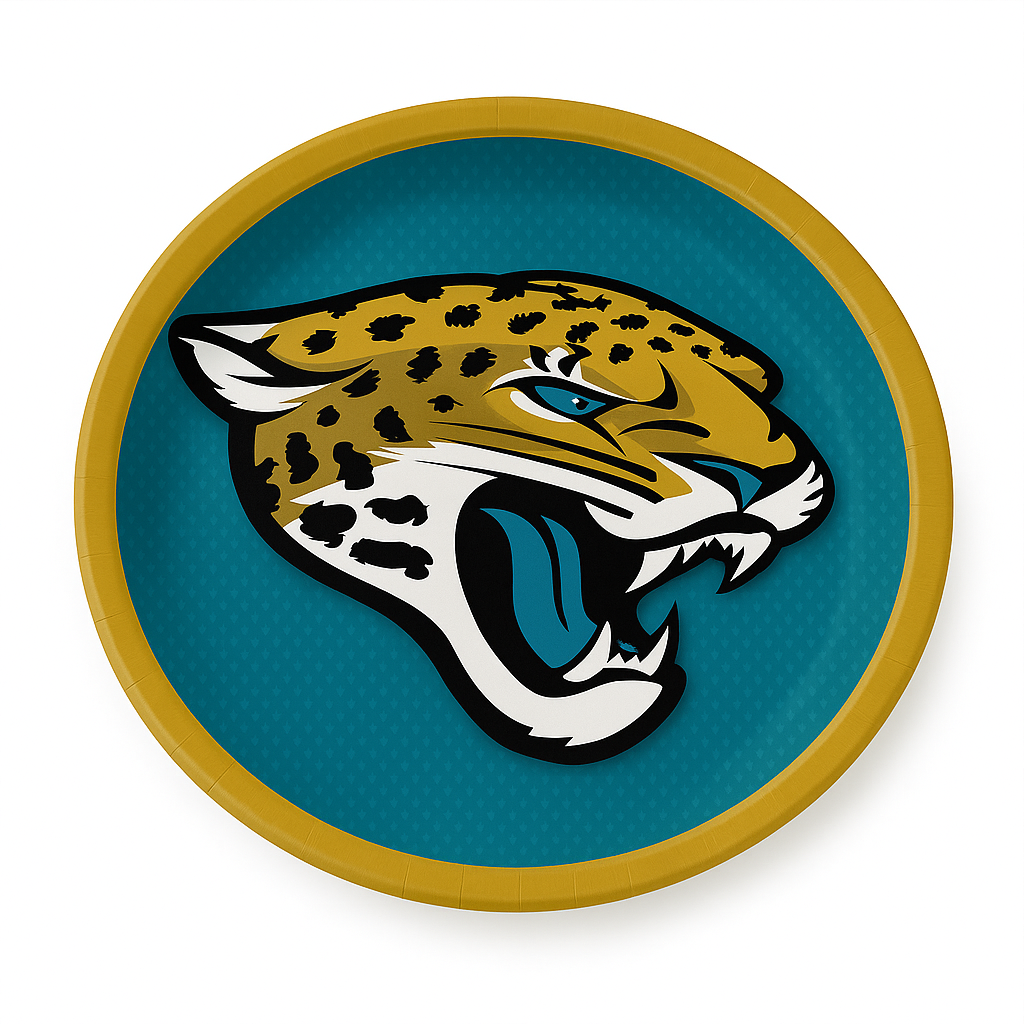 Jacksonville Jaguars 9" Round Paper Plates