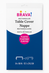 Royal Blue Plastic Table Cover - 54 x 108 Inch
