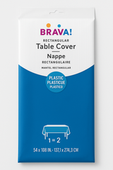 Berry Plastic Table Cover - 54" x 108" Reusable Rectangle