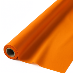 Vibrant Orange Plastic Table Cover Roll - 40" x 100'