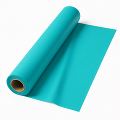 Robin's Egg Blue Plastic Table Cover Roll - 40" x 100'