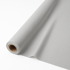 Silver Plastic Table Cover Roll - 40" x 100' for Versatile Event Use