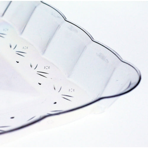 12 In. x 18 In. | Clear Plastic Rectangle Tray | 24 Count