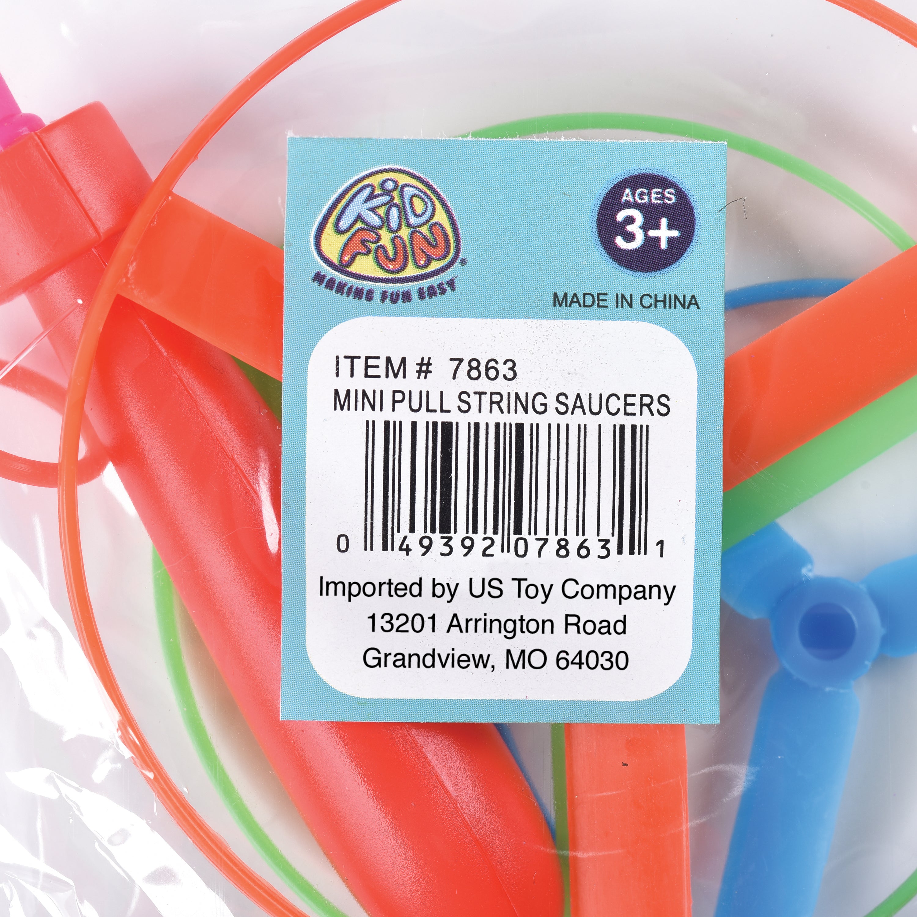 Mini Pull String Saucers - 12 Count