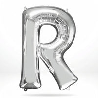 Silver Foil Letter Balloon "R"