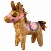 Mini Saddle Up Horse Piñata Hanging Decoration for Kids' Birthday
