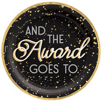 Awards Night "And the Award Goes To" 10-Inch Paper Dinner Plates - 10 in. - 8 Pack