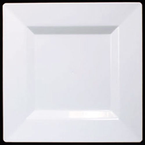 10.75 In. White Square Plates 40 Count