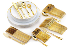 8 In. Classic Gold Design Plates | 10 Count